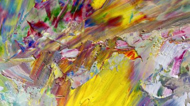 Renkli soyut arka plan duvar kağıdı. Modern motif görsel sanat. Yağlı boya karışımı. Moda el boyama bezi. Duvar dekorasyonu ve duvar resimleri fikri. 3 Boyutlu Doku