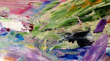 Renkli soyut arka plan duvar kağıdı. Modern motif görsel sanat. Yağlı boya karışımı. Moda el boyama bezi. Duvar dekorasyonu ve duvar resimleri fikri. 3 Boyutlu Doku