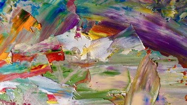 Renkli soyut arka plan duvar kağıdı. Modern motif görsel sanat. Yağlı boya karışımı. Moda el boyama bezi. Duvar dekorasyonu ve duvar resimleri fikri. 3 Boyutlu Doku