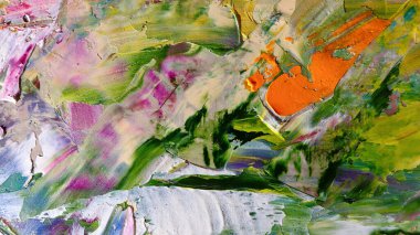 Renkli soyut arka plan duvar kağıdı. Modern motif görsel sanat. Yağlı boya karışımı. Moda el boyama bezi. Duvar dekorasyonu ve duvar resimleri fikri. 3 Boyutlu Doku