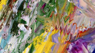 Renkli soyut arka plan duvar kağıdı. Modern motif görsel sanat. Yağlı boya karışımı. Moda el boyama bezi. Duvar dekorasyonu ve duvar resimleri fikri. 3 Boyutlu Doku