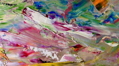 Renkli soyut arka plan duvar kağıdı. Modern motif görsel sanat. Yağlı boya karışımı. Moda el boyama bezi. Duvar dekorasyonu ve duvar resimleri fikri. 3 Boyutlu Doku