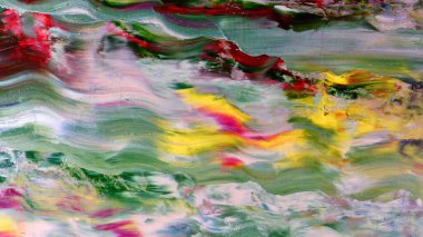 Renkli soyut arka plan duvar kağıdı. Modern motif görsel sanat. Yağlı boya karışımı. Moda el boyama bezi. Duvar dekorasyonu ve duvar resimleri fikri. 3 Boyutlu Doku