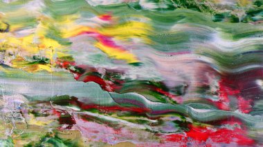 Renkli soyut arka plan duvar kağıdı. Modern motif görsel sanat. Yağlı boya karışımı. Moda el boyama bezi. Duvar dekorasyonu ve duvar resimleri fikri. 3 Boyutlu Doku