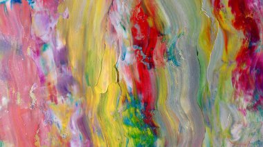Renkli soyut arka plan duvar kağıdı. Modern motif görsel sanat. Yağlı boya karışımı. Moda el boyama bezi. Duvar dekorasyonu ve duvar resimleri fikri. 3 Boyutlu Doku