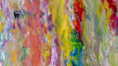 Renkli soyut arka plan duvar kağıdı. Modern motif görsel sanat. Yağlı boya karışımı. Moda el boyama bezi. Duvar dekorasyonu ve duvar resimleri fikri. 3 Boyutlu Doku
