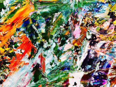 Renkli soyut arka plan duvar kağıdı. Modern motif görsel sanat. Yağlı boya karışımı. Moda el boyama bezi. Duvar dekorasyonu ve duvar resimleri fikri. 3 Boyutlu Doku