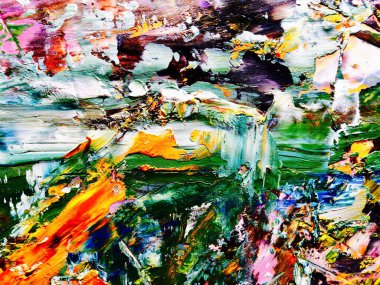 Renkli soyut arka plan duvar kağıdı. Modern motif görsel sanat. Yağlı boya karışımı. Moda el boyama bezi. Duvar dekorasyonu ve duvar resimleri fikri. 3 Boyutlu Doku