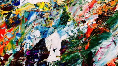 Renkli soyut arka plan duvar kağıdı. Modern motif görsel sanat. Yağlı boya karışımı. Moda el boyama bezi. Duvar dekorasyonu ve duvar resimleri fikri. 3 Boyutlu Doku