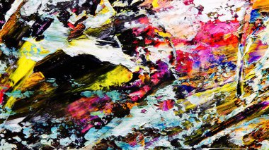 Renkli soyut arka plan duvar kağıdı. Modern motif görsel sanat. Yağlı boya karışımı. Moda el boyama bezi. Duvar dekorasyonu ve duvar resimleri fikri. 3 Boyutlu Doku