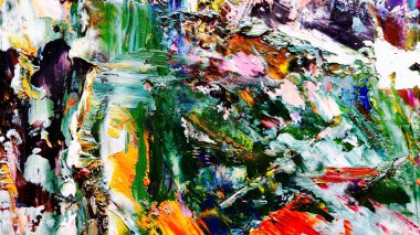 Renkli soyut arka plan duvar kağıdı. Modern motif görsel sanat. Yağlı boya karışımı. Moda el boyama bezi. Duvar dekorasyonu ve duvar resimleri fikri. 3 Boyutlu Doku