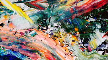 Renkli soyut arka plan duvar kağıdı. Modern motif görsel sanat. Yağlı boya karışımı. Moda el boyama bezi. Duvar dekorasyonu ve duvar resimleri fikri. 3 Boyutlu Doku