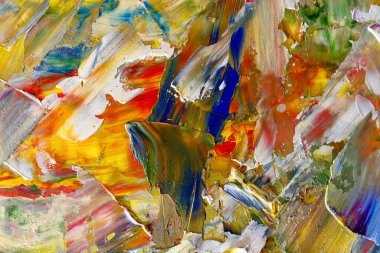 Renkli soyut arka plan duvar kağıdı. Modern motif görsel sanat. Yağlı boya karışımı. Moda el boyama bezi. Duvar dekorasyonu ve Duvar resimleri fikri.