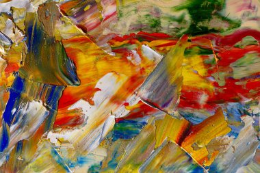 Renkli soyut arka plan duvar kağıdı. Modern motif görsel sanat. Yağlı boya karışımı. Moda el boyama bezi. Duvar dekorasyonu ve Duvar resimleri fikri.