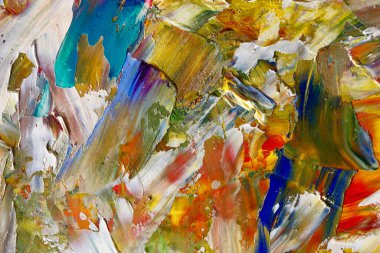 Renkli soyut arka plan duvar kağıdı. Modern motif görsel sanat. Yağlı boya karışımı. Moda el boyama bezi. Duvar dekorasyonu ve Duvar resimleri fikri.