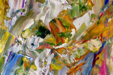 Renkli soyut arka plan duvar kağıdı. Modern motif görsel sanat. Yağlı boya karışımı. Moda el boyama bezi. Duvar dekorasyonu ve Duvar resimleri fikri.