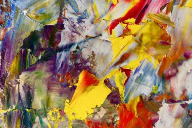 Renkli soyut arka plan duvar kağıdı. Modern motif görsel sanat. Yağlı boya karışımı. Moda el boyama bezi. Duvar dekorasyonu ve Duvar resimleri fikri.