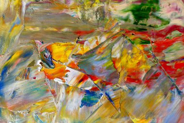 Renkli soyut arka plan duvar kağıdı. Modern motif görsel sanat. Yağlı boya karışımı. Moda el boyama bezi. Duvar dekorasyonu ve Duvar resimleri fikri.