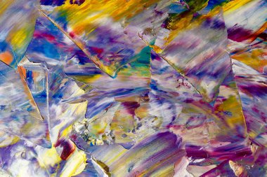 Renkli soyut arka plan duvar kağıdı. Modern motif görsel sanat. Yağlı boya karışımı. Moda el boyama bezi. Duvar dekorasyonu ve Duvar resimleri fikri.