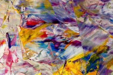 Renkli soyut arka plan duvar kağıdı. Modern motif görsel sanat. Yağlı boya karışımı. Moda el boyama bezi. Duvar dekorasyonu ve Duvar resimleri fikri.