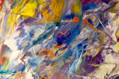 Renkli soyut arka plan duvar kağıdı. Modern motif görsel sanat. Yağlı boya karışımı. Moda el boyama bezi. Duvar dekorasyonu ve Duvar resimleri fikri.