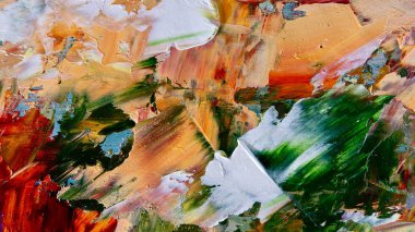 Renkli soyut arka plan duvar kağıdı. Modern motif görsel sanat. Yağlı boya karışımı. Moda el boyama bezi. Duvar dekorasyonu ve Duvar resimleri fikri