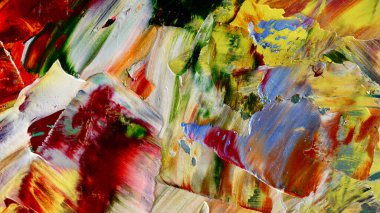 Renkli soyut arka plan duvar kağıdı. Modern motif görsel sanat. Yağlı boya karışımı. Moda el boyama bezi. Duvar dekorasyonu ve Duvar resimleri fikri