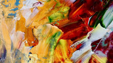 Renkli soyut arka plan duvar kağıdı. Modern motif görsel sanat. Yağlı boya karışımı. Moda el boyama bezi. Duvar dekorasyonu ve Duvar resimleri fikri