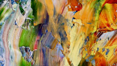 Renkli soyut arka plan duvar kağıdı. Modern motif görsel sanat. Yağlı boya karışımı. Moda el boyama bezi. Duvar dekorasyonu ve Duvar resimleri fikri