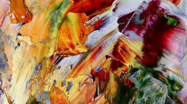 Renkli soyut arka plan duvar kağıdı. Modern motif görsel sanat. Yağlı boya karışımı. Moda el boyama bezi. Duvar dekorasyonu ve Duvar resimleri fikri