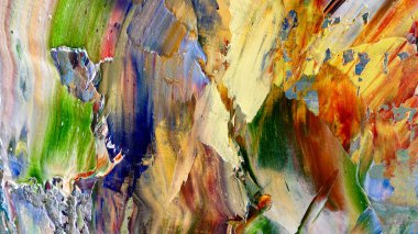 Renkli soyut arka plan duvar kağıdı. Modern motif görsel sanat. Yağlı boya karışımı. Moda el boyama bezi. Duvar dekorasyonu ve Duvar resimleri fikri