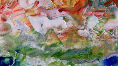 Renkli soyut arka plan duvar kağıdı. Modern motif görsel sanat. Yağlı boya karışımı. Moda el boyama bezi. Duvar dekorasyonu ve Duvar resimleri fikri