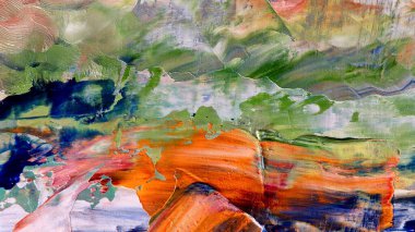 Renkli soyut arka plan duvar kağıdı. Modern motif görsel sanat. Yağlı boya karışımı. Moda el boyama bezi. Duvar dekorasyonu ve Duvar resimleri fikri