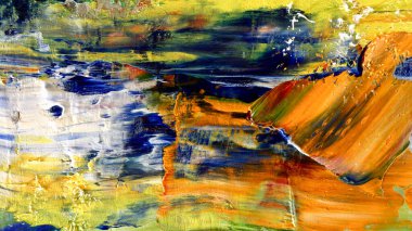 Renkli soyut arka plan duvar kağıdı. Modern motif görsel sanat. Yağlı boya karışımı. Moda el boyama bezi. Duvar dekorasyonu ve duvar resimleri fikri. 3 Boyutlu Doku