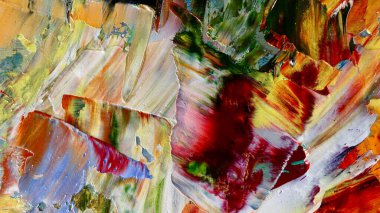 Renkli soyut arka plan duvar kağıdı. Modern motif görsel sanat. Yağlı boya karışımı. Moda el boyama bezi. Duvar dekorasyonu ve duvar resimleri fikri. 3 Boyutlu Doku