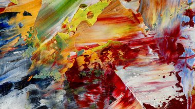 Renkli soyut arka plan duvar kağıdı. Modern motif görsel sanat. Yağlı boya karışımı. Moda el boyama bezi. Duvar dekorasyonu ve duvar resimleri fikri. 3 Boyutlu Doku