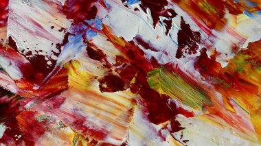 Renkli soyut arka plan duvar kağıdı. Modern motif görsel sanat. Yağlı boya karışımı. Moda el boyama bezi. Duvar dekorasyonu ve duvar resimleri fikri. 3 Boyutlu Doku