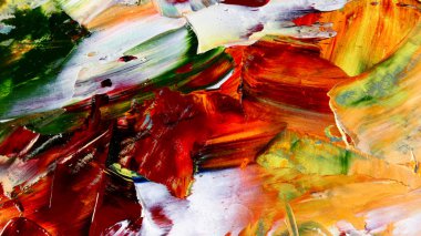 Renkli soyut arka plan duvar kağıdı. Modern motif görsel sanat. Yağlı boya karışımı. Moda el boyama bezi. Duvar dekorasyonu ve Duvar resimleri fikri