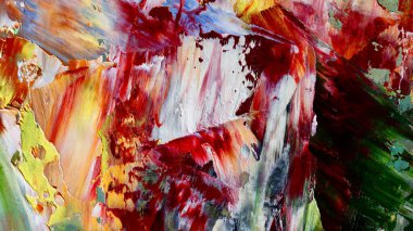Renkli soyut arka plan duvar kağıdı. Modern motif görsel sanat. Yağlı boya karışımı. Moda el boyama bezi. Duvar dekorasyonu ve Duvar resimleri fikri