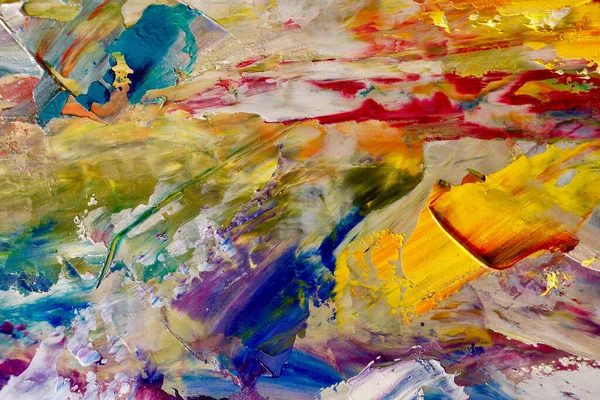 Renkli soyut arka plan duvar kağıdı. Modern motif görsel sanat. Yağlı boya karışımı. Moda el boyama bezi. Duvar dekorasyonu ve Duvar resimleri fikri.
