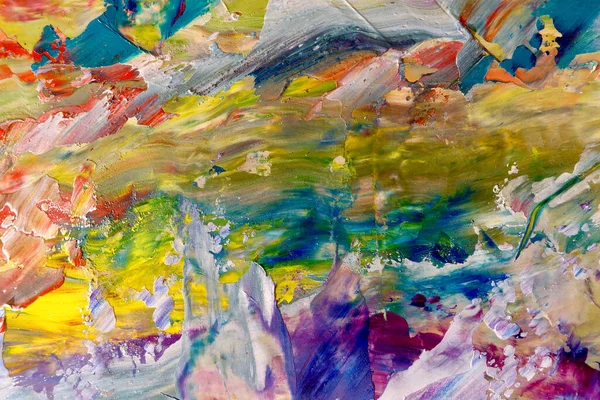 Renkli soyut arka plan duvar kağıdı. Modern motif görsel sanat. Yağlı boya karışımı. Moda el boyama bezi. Duvar dekorasyonu ve Duvar resimleri fikri.