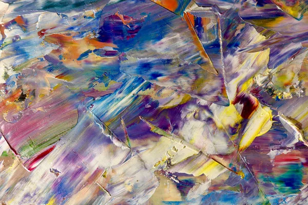 Renkli soyut arka plan duvar kağıdı. Modern motif görsel sanat. Yağlı boya karışımı. Moda el boyama bezi. Duvar dekorasyonu ve Duvar resimleri fikri.