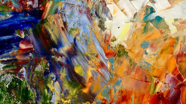 Renkli soyut arka plan duvar kağıdı. Modern motif görsel sanat. Yağlı boya karışımı. Moda el boyama bezi. Duvar dekorasyonu ve Duvar resimleri fikri