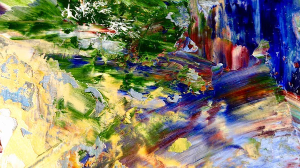 Renkli soyut arka plan duvar kağıdı. Modern motif görsel sanat. Yağlı boya karışımı. Moda el boyama bezi. Duvar dekorasyonu ve Duvar resimleri fikri