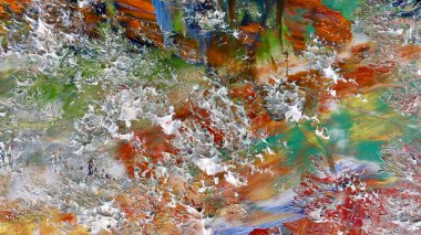 Renkli soyut arka plan duvar kağıdı. Modern motif görsel sanat. Yağlı boya karışımı. Moda el boyama bezi. Duvar dekorasyonu ve Duvar resimleri fikri