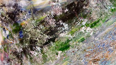 Renkli soyut arka plan duvar kağıdı. Modern motif görsel sanat. Yağlı boya karışımı. Moda el boyama bezi. Duvar dekorasyonu ve Duvar resimleri fikri.