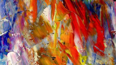 Renkli soyut arka plan duvar kağıdı. Modern motif görsel sanat. Yağlı boya karışımı. Moda el boyama bezi. Duvar dekorasyonu ve Duvar resimleri fikri.