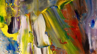 Renkli soyut arka plan duvar kağıdı. Modern motif görsel sanat. Yağlı boya karışımı. Moda el boyama bezi. Duvar dekorasyonu ve Duvar resimleri fikri.