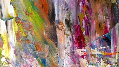 Renkli soyut arka plan duvar kağıdı. Modern motif görsel sanat. Yağlı boya karışımı. Moda el boyama bezi. Duvar dekorasyonu ve Duvar resimleri fikri.