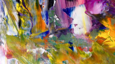 Renkli soyut arka plan duvar kağıdı. Modern motif görsel sanat. Yağlı boya karışımı. Moda el boyama bezi. Duvar dekorasyonu ve Duvar resimleri fikri. 